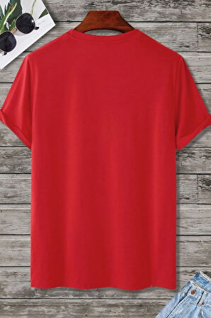 Unisex Uzay Temalı Baskılı Tasarım Tshirt