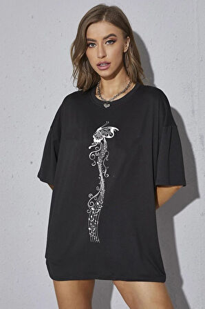Unisex Butterfly Song Baskılı Tasarım Tshirt
