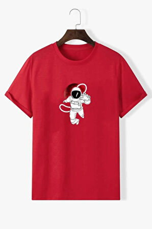 Unisex Nasa Baskılı Tasarım Tshirt