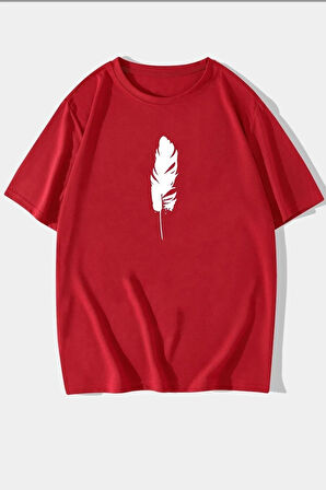 Unisex Tüy Baskılı Tasarım Tshirt