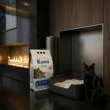 Eko-Premium Aktif Karbonlu Topaklanan Tozsuz Bentonit Kedi Kumu (5 L)
