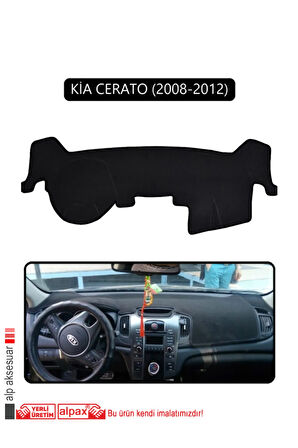 Kia Cerato 2008-2012 Torpido Koruma  Halısı -  Siyah Kenar