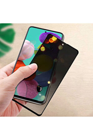 Samsung Galaxy A52 Uyumlu Tam Kapatan Hayalet Ekran Koruyucu Gizli Cam