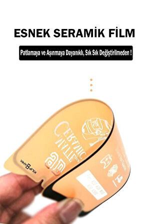 Xıaomı Red Mı Note 8 Pro Nano Mat Seramik(ceramic) 6d Flexible Ekran Koruyucu Siyah Kırılmaz Cam