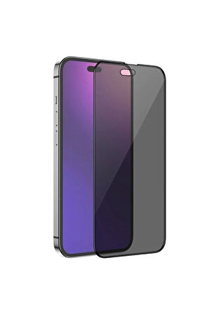 Iphone 14 Pro Max Uyumlu Hayalet Cam Tam Kaplayan Kırılmaz Ekran Koruyucu.