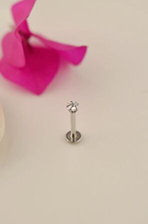 Çelik Yıldız Piercing 8 mm Tragus Helix Kıkırdak Conch