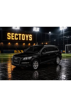 1:26 Ölçek Audi Q7 Jip Diecast Model Araba Siyah Audi Q7 Jip Model Araba