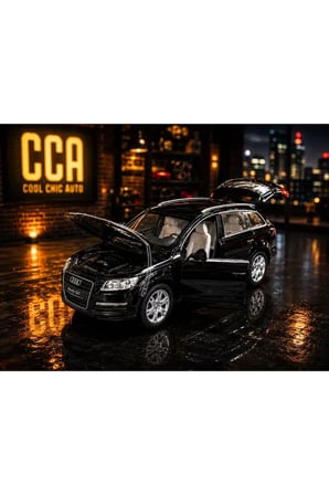 1:26 Ölçek Audi Q7 Jip Diecast Model Araba Siyah Audi Q7 Jip Model Araba