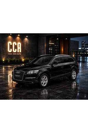 1:26 Ölçek Audi Q7 Jip Diecast Model Araba Siyah Audi Q7 Jip Model Araba
