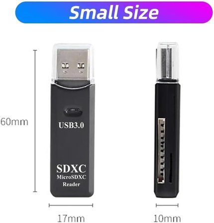 2'si 1 Arada USB 3.0 Micro SD/TF Kart Okuyucu, Veri Aktarım Adaptörü
