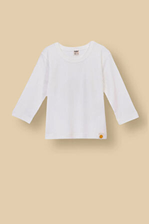 Basic Fitilli İnterlok Kumaş %100 Pamuk 1-5 Yaş Vizon Bebek Pijama Takımı
