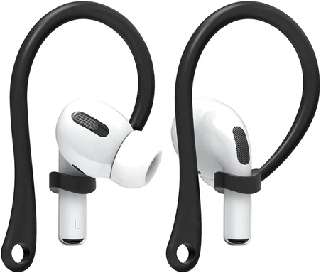 Airpodss 4 3 2 1 Pro Pro 2 Nesil Uyumlu Silikon Kulaklık Tutucu Kulak Askısı Düşmeyi Önleyici (Beyaz)