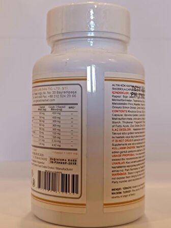 Altın Kök Kapsül (RHODİOLA CAPSULE) 60 Adet