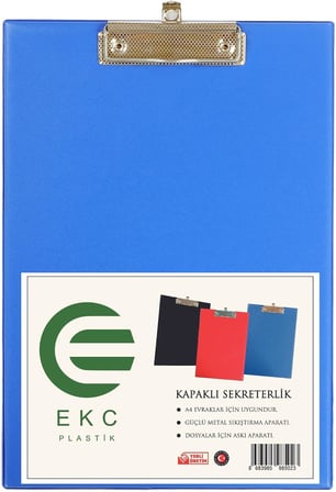 A4 Kapaklı Sekreterlik Mavi, Bloknot Yazı Tablası