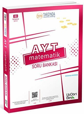 ÜçDörtBeş Yayınları 2023 AYT Matematik Soru Bankası