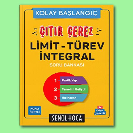 Şenol Hoca Yayınları Çıtır Çerez Limit Türev İntegral