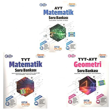 Çap Yayınları TYT AYT Geometri ve Matematik Plus Soru Bankası Seti