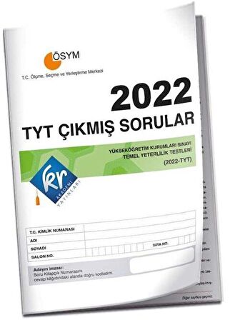 KR Akademi 2022 TYT Çıkmış Sorular Tıpkı Basım Kitapçığı