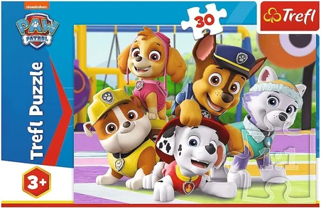 18286 Always on time 30 parçalı yapboz PAW Patrol 5 yaşından büyük çocuklar için yüksek kaliteli baskılı, çok renkli, zamanında