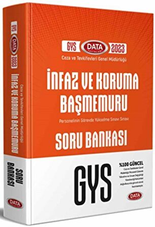 Data 2023 GYS Ceza Tevkifevleri İnfaz ve Koruma Başmemuru Soru Bankası Görevde Yükselme Data Yayınları