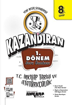 Ankara Yayıncılık 8. Sınıf LGS T.C. İnkılap Tarihi ve Atatürkçülük 1. Dönem Soru Bankası