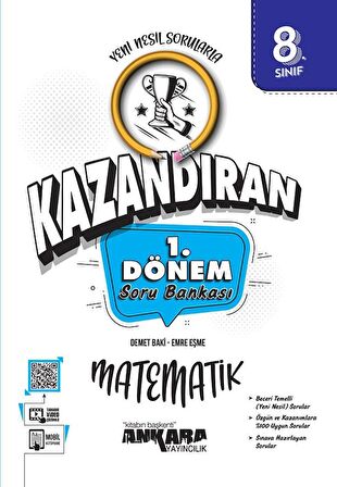 Ankara Yayıncılık 8. Sınıf LGS Matematik 1. Dönem Soru Bankası