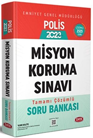 Data Yayınları Emniyet Genel Müdürlüğü Polis Misyon koruma Sınavı Tamamı Çözümlü Soru Bankası