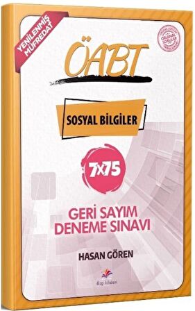 Dizgi Kitap ÖABT Sosyal Bilgiler Öğretmenliği 7x75 Geri Sayım Deneme