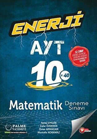 Palme Yayınları AYT Matematik Enerji 10 Deneme Sınavı