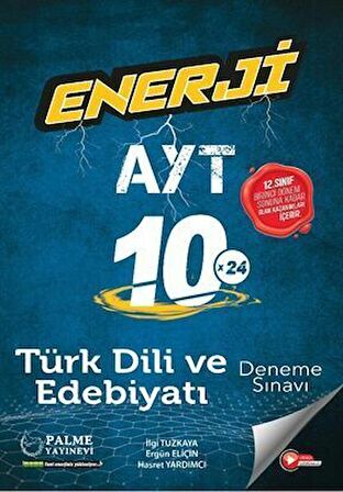 Palme Yayınları AYT Türk Dili ve Edebiyatı Enerji 10 Deneme Sınavı