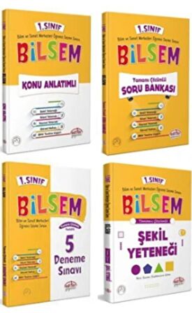 Editör Yayınları 1. Sınıf Bilsem Hazırlık Kitapları 4 lü Set