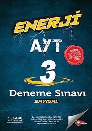 Palme Yayınları Enerji AYT Sayısal 3 Deneme