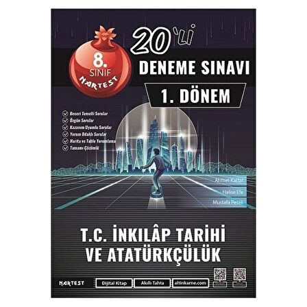 Nartest 8. Sınıf TC İnkılap Tarihi ve Atatürkçülük 1. Dönem Mod 20 Deneme