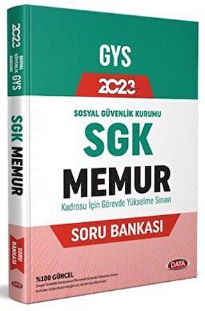 Data Yayınları 2023 SGK Memur Soru Bankası