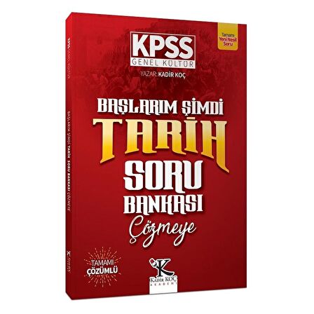 KPSS Başlarım Şimdi Tarih Soru Bankası Çözmeye