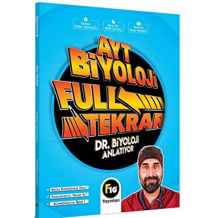 F10 Yayınları YKS AYT Biyoloji Full Tekrar Video Ders Notları - Barış Kapan F10 Yayınları