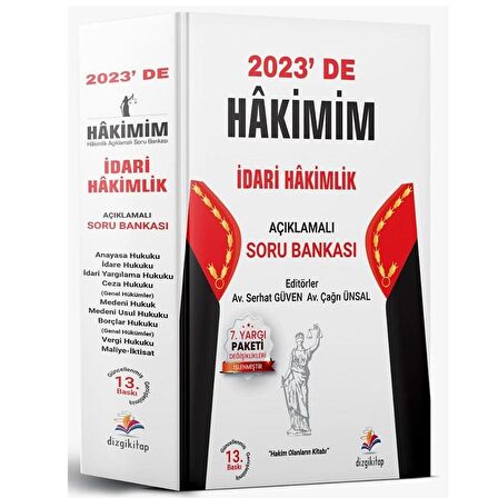 Dizgi Kitap 2023 Hakimim İdari Hakimlik Soru Bankası Seti 13. Baskı Dizgi Kitap