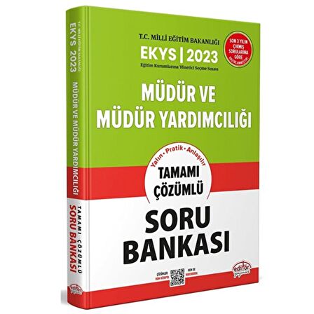 Editör 2023 MEB EKYS Müdür ve Yardımcılığı Soru Bankası Çözümlü Editör Yayınları