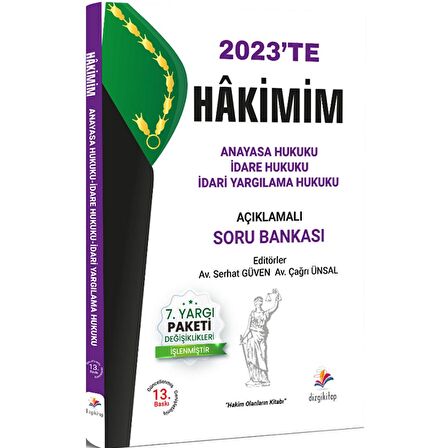 Dizgi 2023 Hakimim Hakimlik Anayasa-İdare-İdari Yargılama Hukuku Soru Bankası Çözümlü 13. Baskı Dizgi Kitap