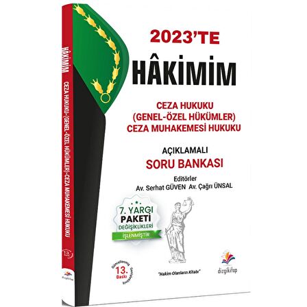 Dizgi 2023 Hakimim Hakimlik Ceza-Ceza Muhakemesi Hukuku Soru Bankası Çözümlü 13. Baskı Dizgi Kitap