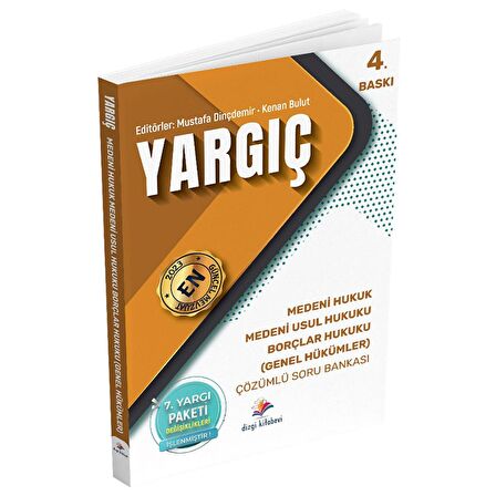 Dizgi Kitap 2023 Hakimlik YARGIÇ Medeni-Medeni Usul- Borçlar Genel Hükümler Hukuku Soru Bankası Çözümlü 4. Baskı Dizgi Kitap