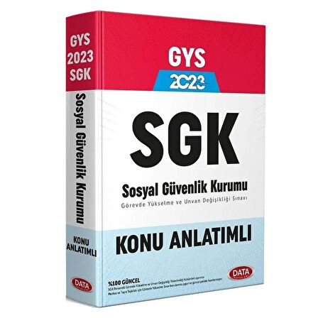 Data 2023 GYS SGK Konu Anlatımlı Görevde Yükselme Data Yayınları