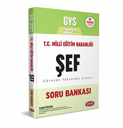 Data Yayınları Milli Eğitim Bakanlığı Şef GYS Soru Bankası