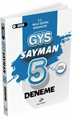 Dizgi Kitap 2023 MEB GYS Sayman 5 Deneme Dizgi Kİtap