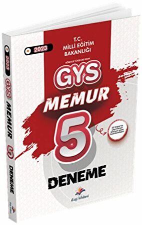 Dizgi Kitap 2023 GYS Milli Eğitim Bakanlığı Memur 5 Deneme Dizgi Kitap