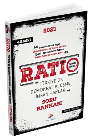 Ratio İnsan Hakları ve Demokratikleşme Çözümlü Soru Bankası Dizgi Kitap Yayınları