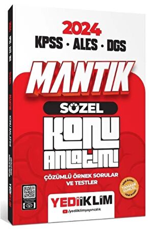 2024 KPSS ALES DGS Sözel Mantık Konu Anlatımı Yediiklim Yayınları