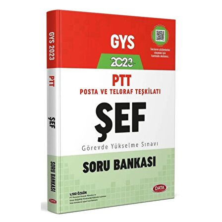 Data GYS PTT Şef Soru Bankası Görevde Yükselme Data Yayınları