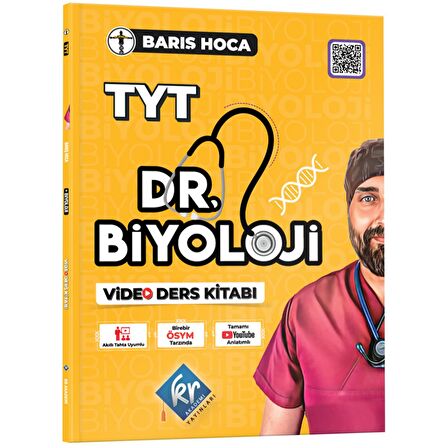 KR Akademi YKS TYT Dr. Biyoloji Video Ders Kitabı - Barış Hoca KR Akademi Yayınları