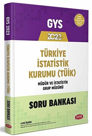 Data 2023 GYS Türkiye İstatistik Kurumu TÜİK Müdür ve İstatistik Grup Müdürü Soru Bankası Görevde Yükselme Data Yayınları